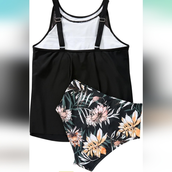 SUUKSESS 2 Piece Mesh Tankini Swimsuit - Picture 3 of 8